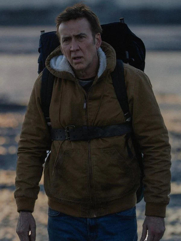 Arcadian 2024 Nicolas Cage Brown Hooded Jacket