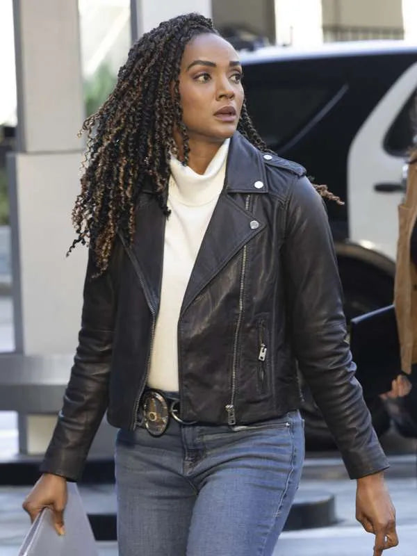 The Rookie Nyla Harper Black Leather Jacket