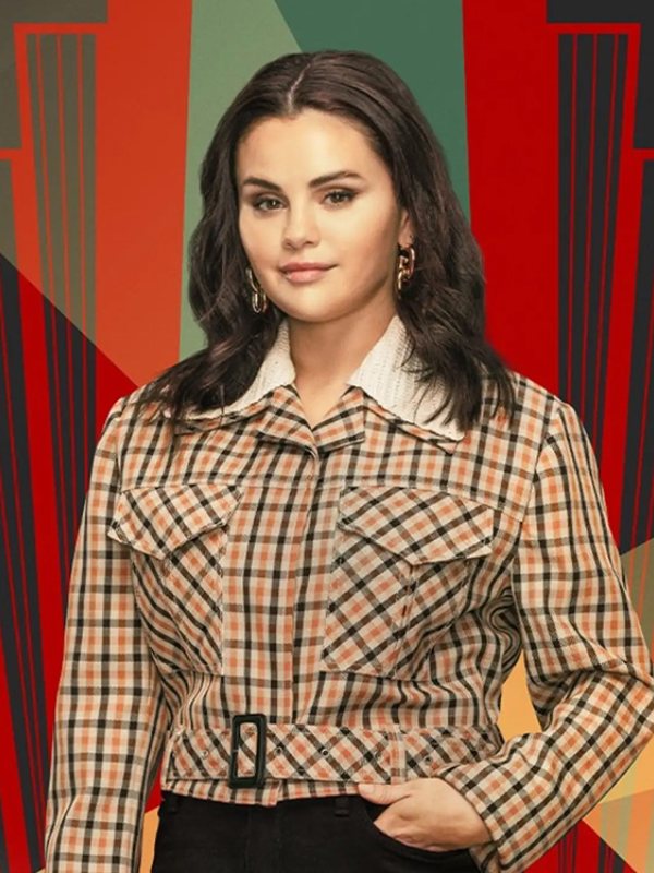 Only Murders In The Building Season 3 Selena Gomez Plaid Jacket