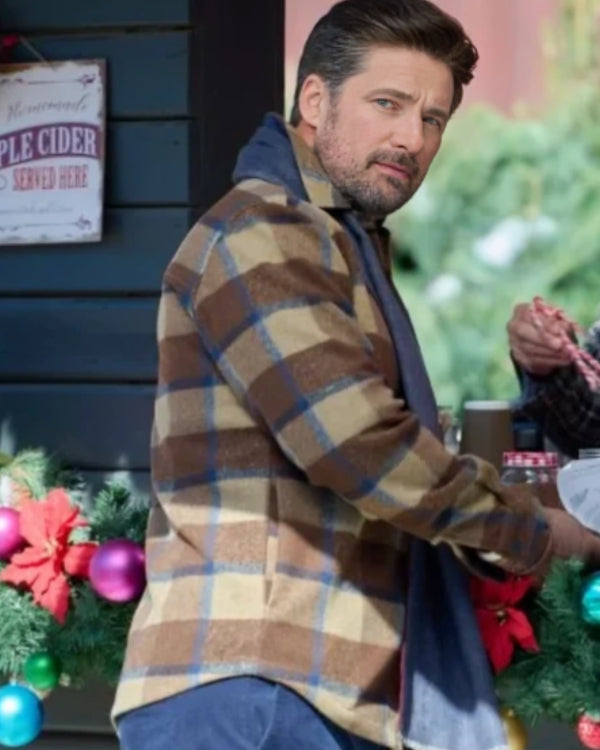 Our Holiday Story 2024 Warren Christie Brown Plaid Jacket