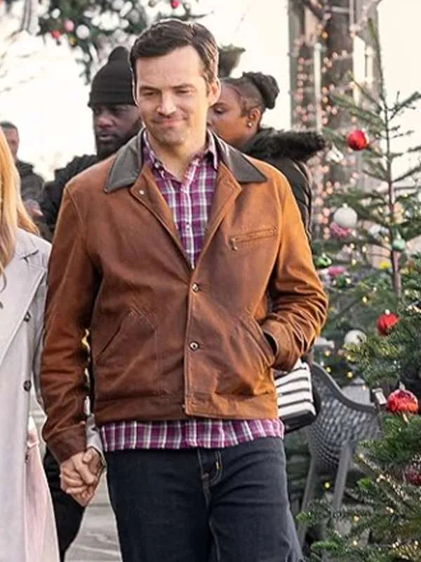 Ian Harding Our Little Secret 2024 Leather Jacket