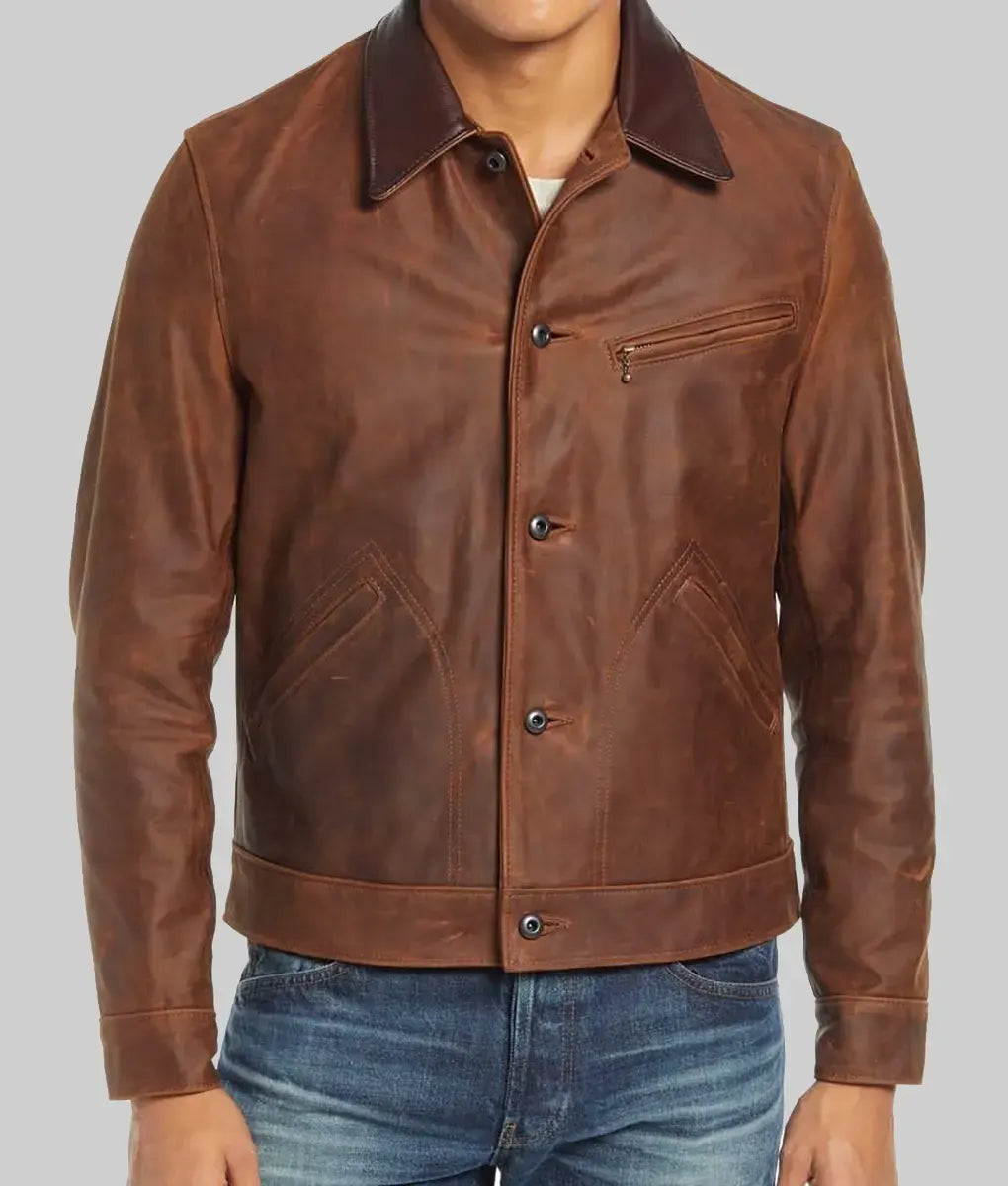 Ian Harding Our Little Secret 2024 Leather Jacket