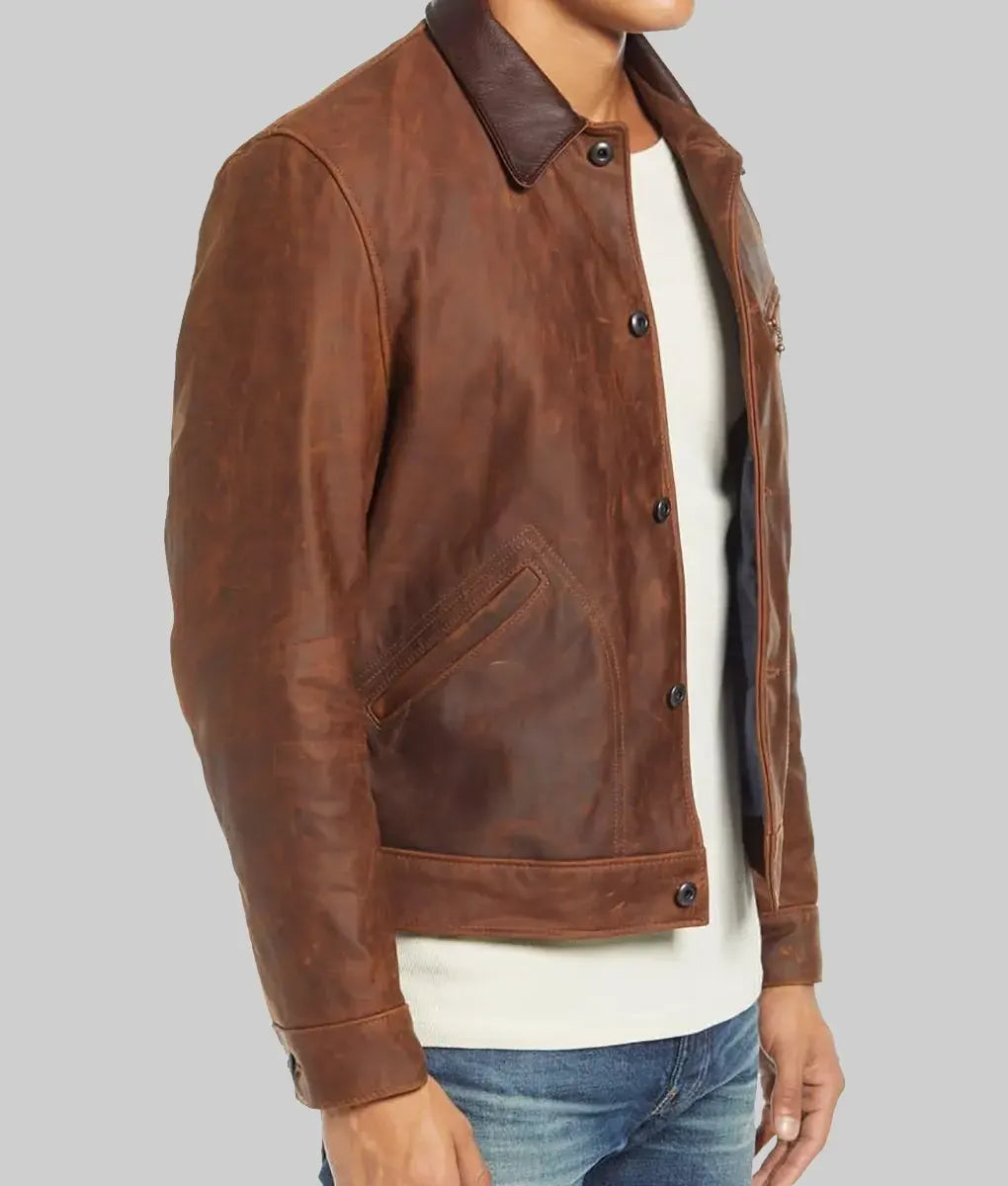 Ian Harding Our Little Secret 2024 Leather Jacket