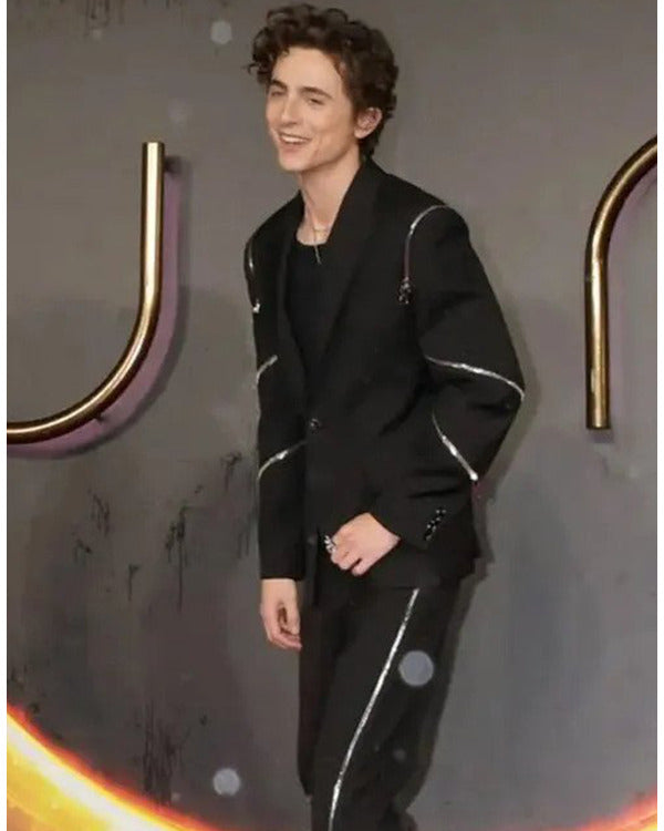 Dune 2 2024 Timothee Chalamet Black Blazer