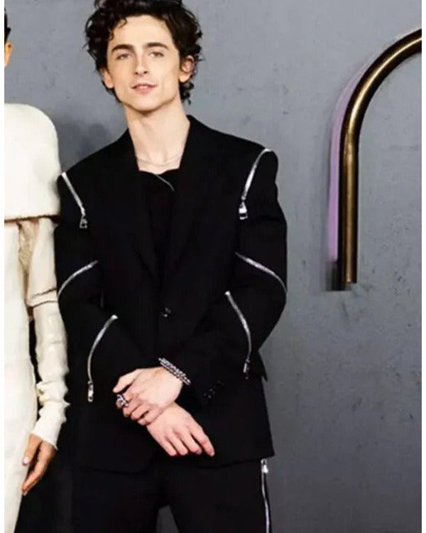 Dune 2 2024 Timothee Chalamet Black Blazer