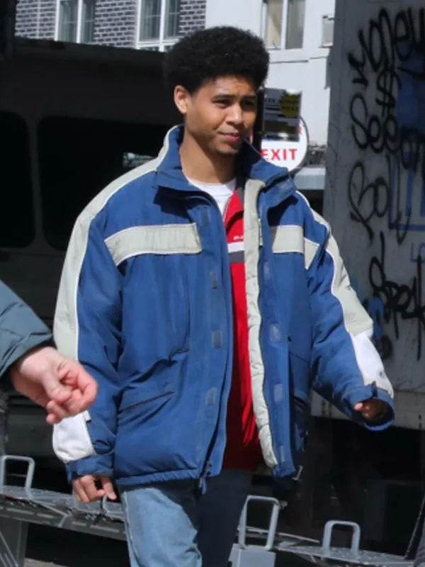 The Penguin Rhenzy Feliz Blue And White Jacket