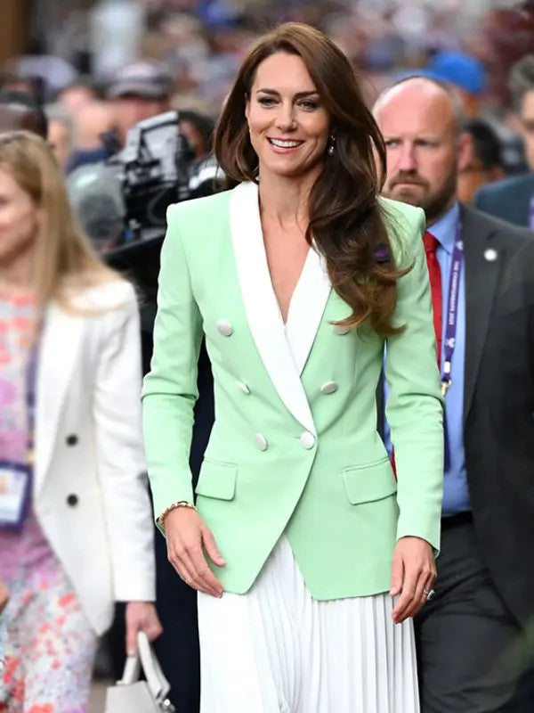 Princess of Wales Catherine Mint Green Blazer