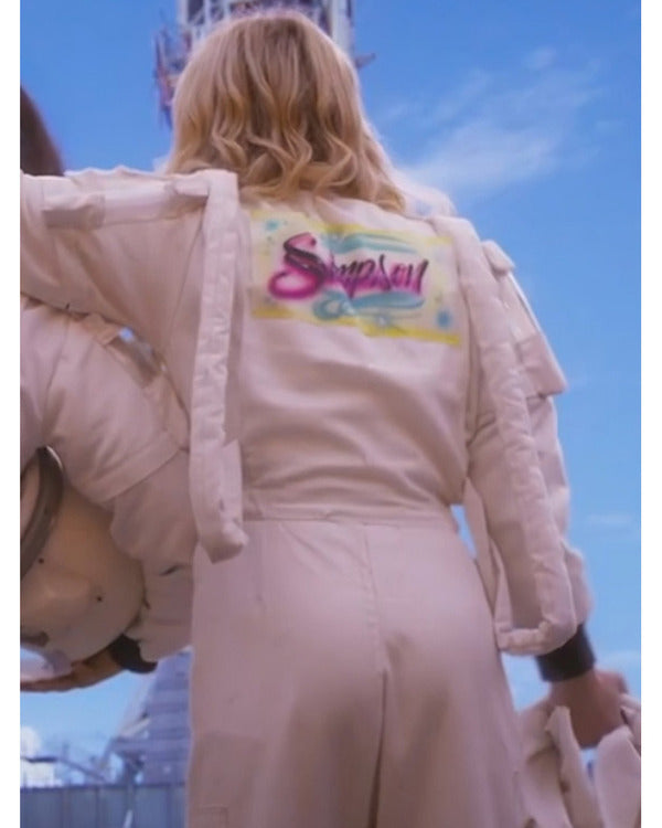 Space Cadet 2024 Emma Roberts White Jumpsuit