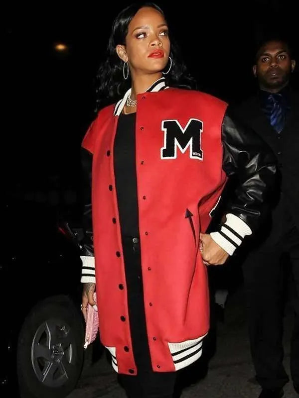 Rihanna Oversized Varsity Jacket