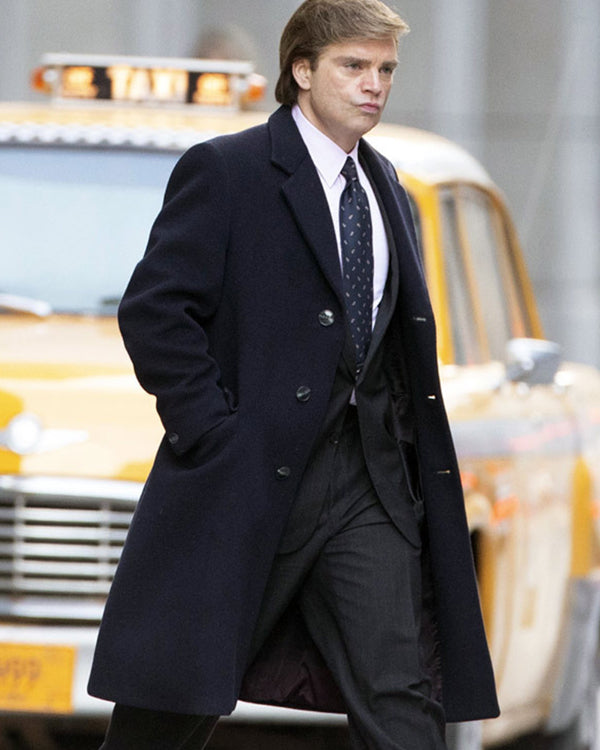 The Apprentice 2024 Sebastian Stan Black Coat