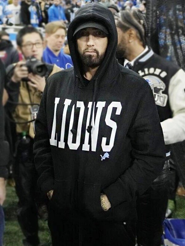 Eminem Detroit Lions Black Fleece Hoodie