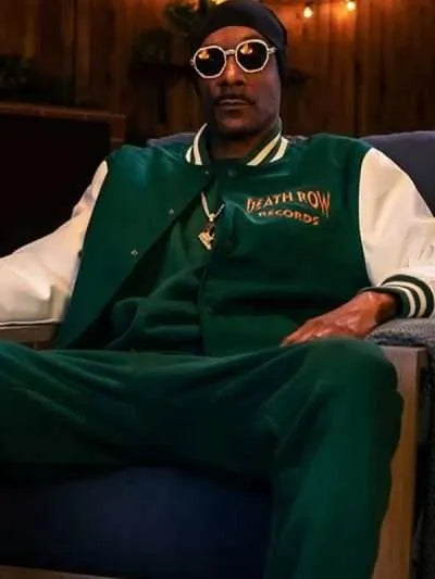 Snoop Dogg Death Row Records Green Varsity Jacket