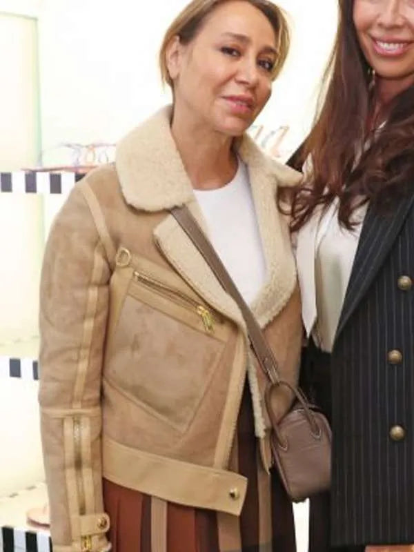 Sofia Barattieri-Weinstein Shearling Leather Jacket