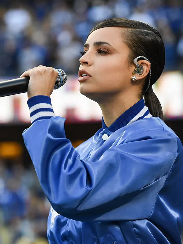 Sofia Carson Dodgers Jacket