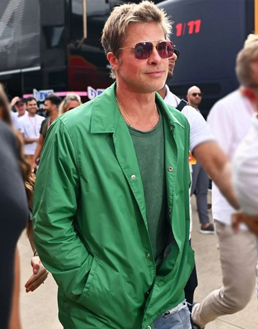 F1 2025 Brad Pitt Green Jacket