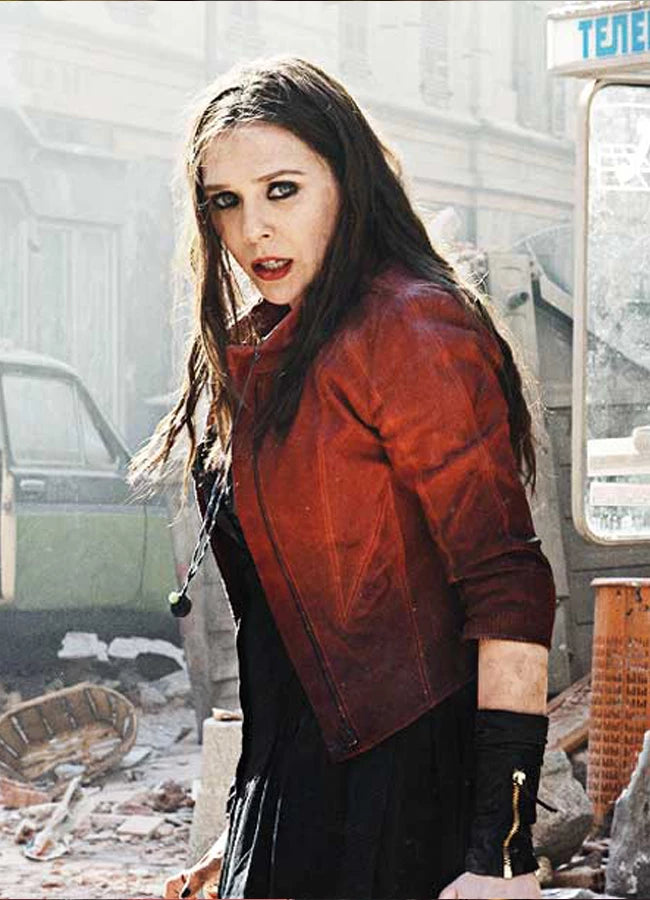 Elizabeth Olsen Scarlet Witch Jacket from Avengers Age of Ultron