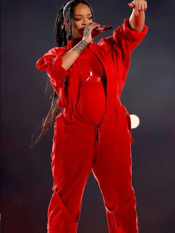 Super Bowl Halftime 2023 Rihanna Jumpsuit