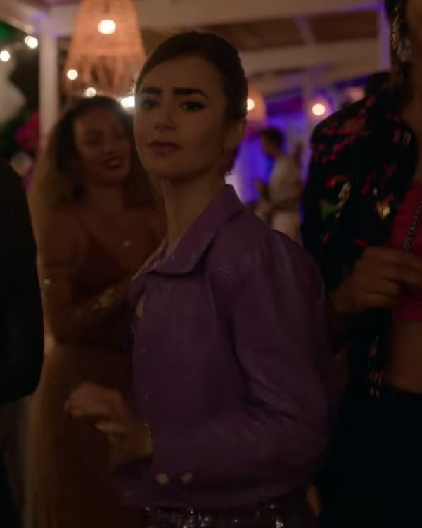 Emily In Paris S02 Lily Collins Purple Jacket