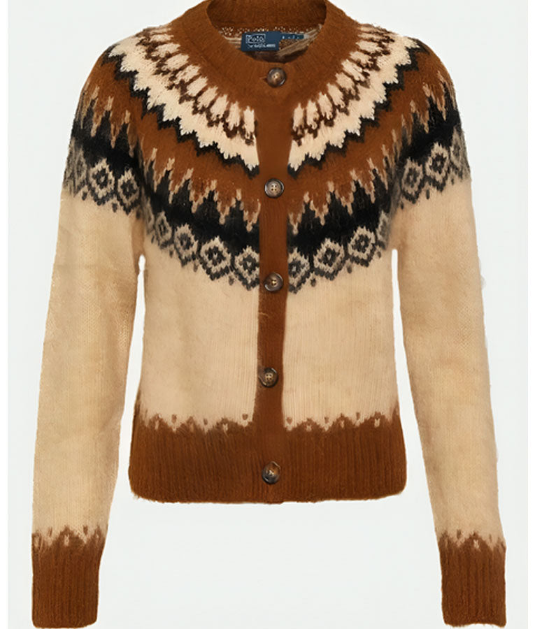 Nobody Wants This 2024 Kristen Bell Fair Isle Wool Cardigan