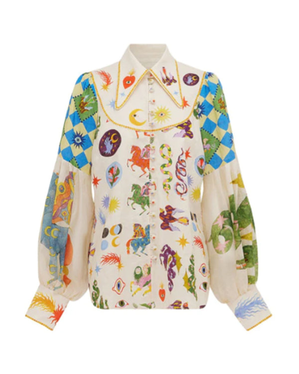 We Are Family S01 2024 Taylor Balloon-Sleeves Shirt