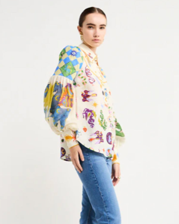 We Are Family S01 2024 Taylor Balloon-Sleeves Shirt