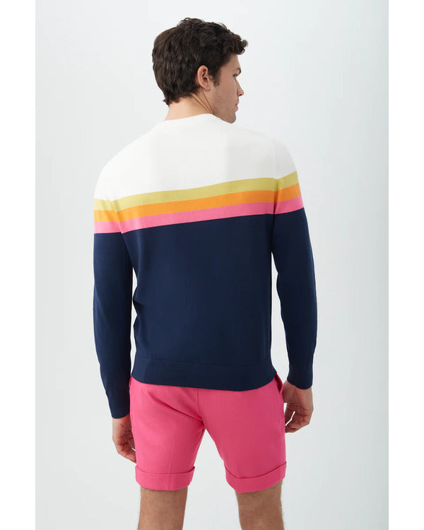 The Talk 2024 Jerry O’Connell Sunset Striped Sweater