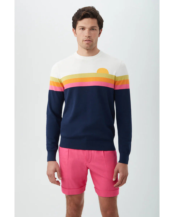 The Talk 2024 Jerry O’Connell Sunset Striped Sweater