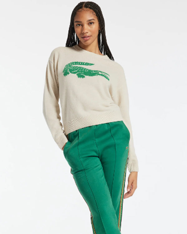 The Talk 2024 Natalie’s Green Crocodile Cashmere Sweater