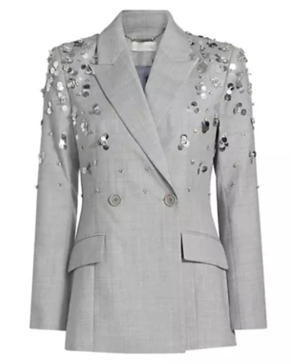 TYATR 2024 Melody Scott Sequin Gray Blazer