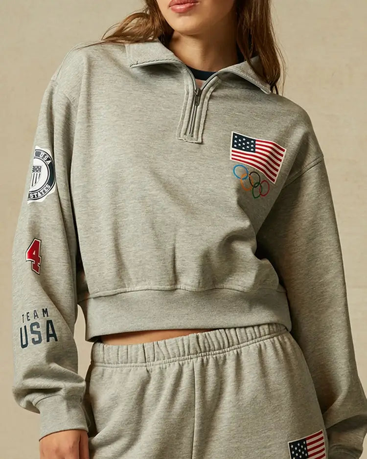 Team USA Olympics 2024 Half Zip Sweatshirt