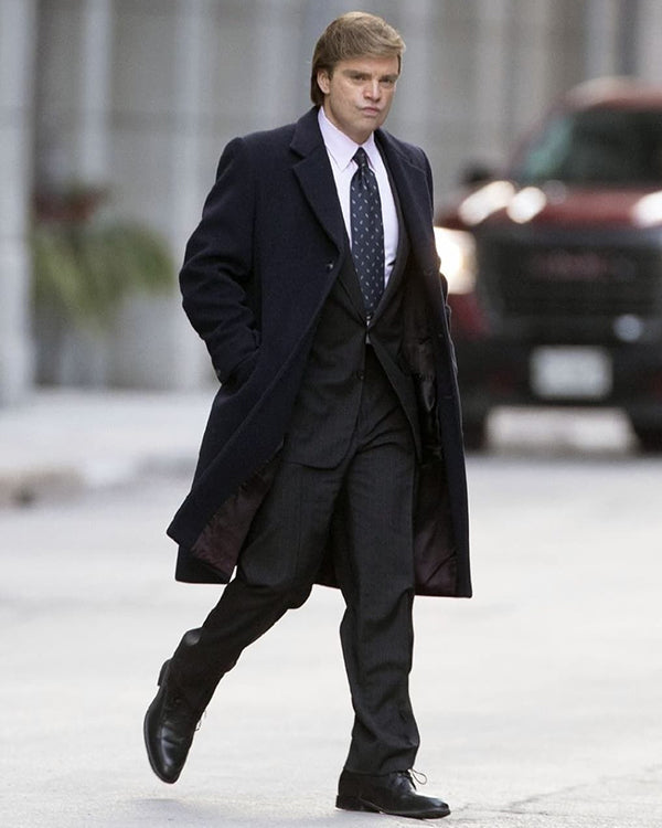 The Apprentice 2024 Sebastian Stan Black Coat