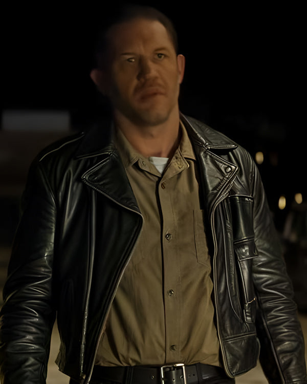 The Bikeriders 2024 Tom Hardy Black Leather Jacket