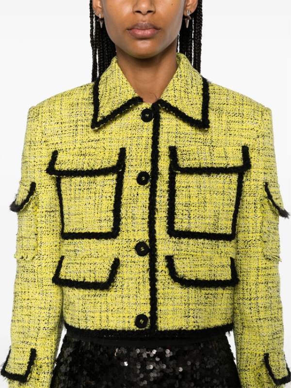 The Boyfriend 2024 Megumi Braided Trim Tweed Jacket