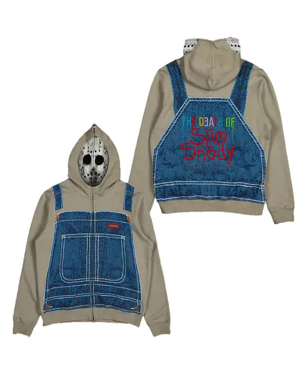 The Death Of Slim Shady 2024 Full Zip Grey Hoodie