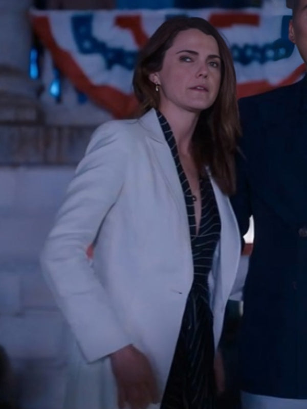 The Diplomat Season 2 Keri Russell White Coat