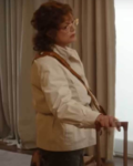 The Fabulous Four 2024 Susan Sarandon White Cotton Jacket