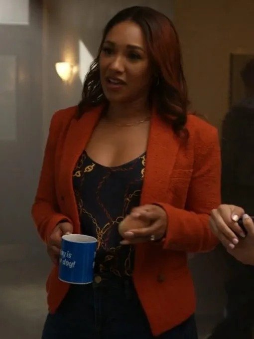 Candice Patton The Flash Orange Wool Blazer