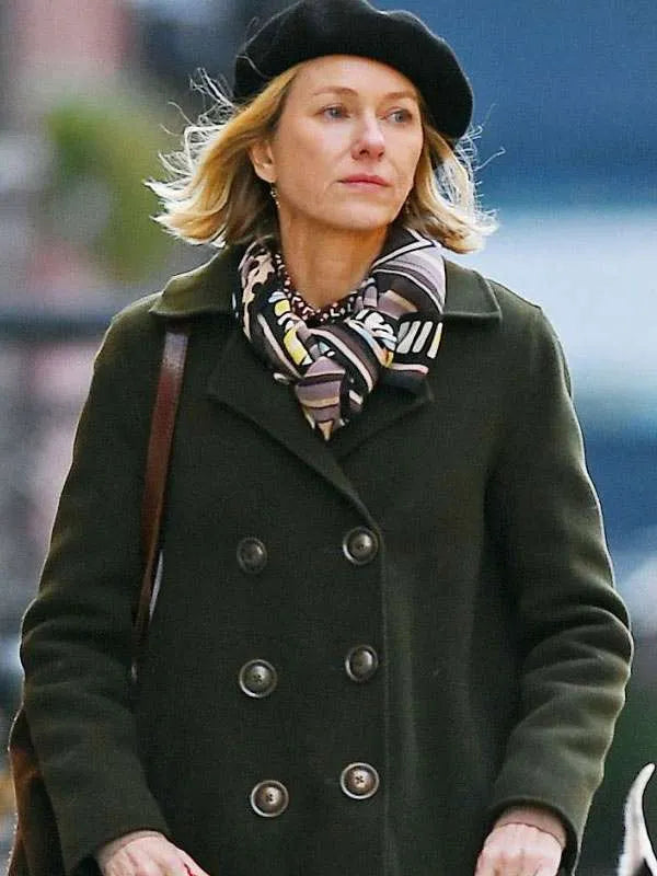 Naomi Watts The Friend 2024 Green Trench Coat