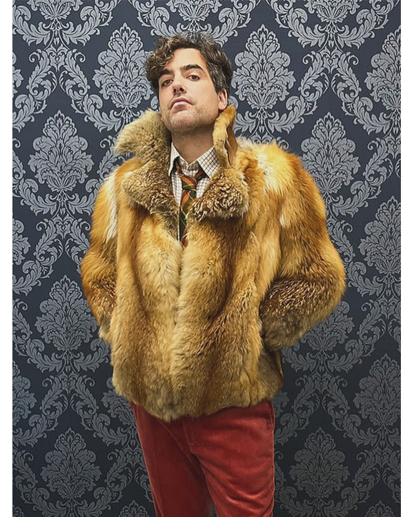 The Gentlemen 2024 Daniel Ings Brown Fur Jacket