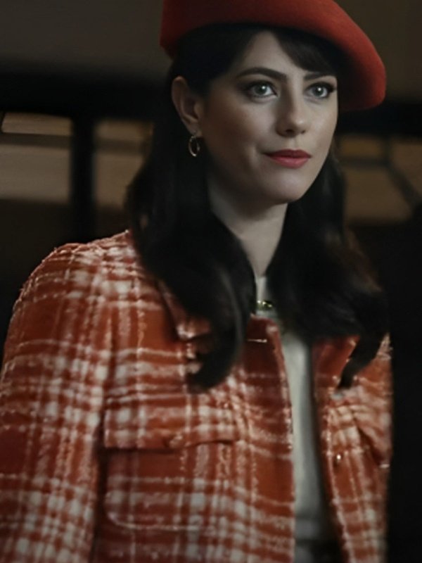 Kaya Scodelario The Gentlemen 2024 Plaid Coat