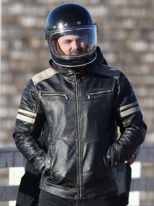 Casey Affleck The Instigators 2024 Leather Jacket