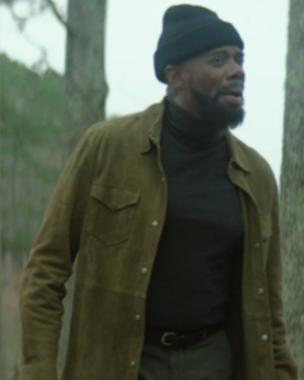 The Madness 2024 Colman Domingo Green Suede Jacket