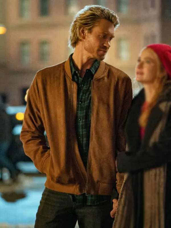 Chad Michael Murray The Merry Gentlemen 2024 Brown Jacket