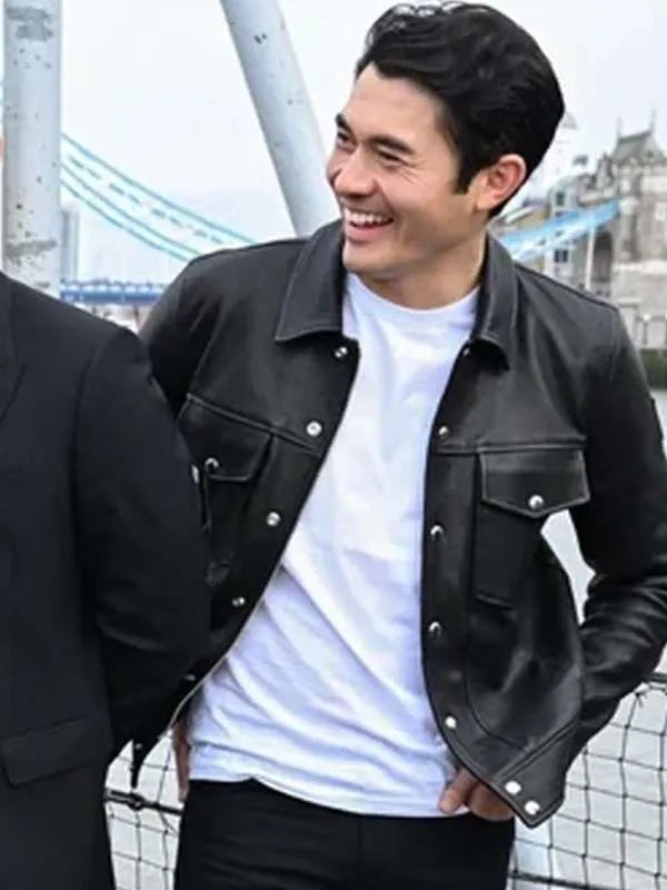 Henry Golding The Ministry of Ungentlemanly Warfare Leather Jacket