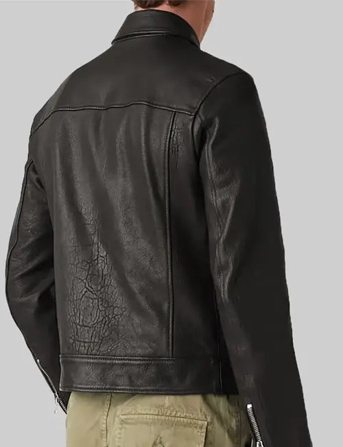 The Ministry of Ungentlemanly Warfare Henry Golding Black Leather Jacket