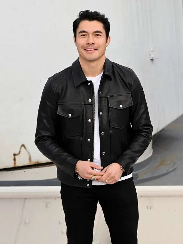 Henry Golding The Ministry of Ungentlemanly Warfare Leather Jacket