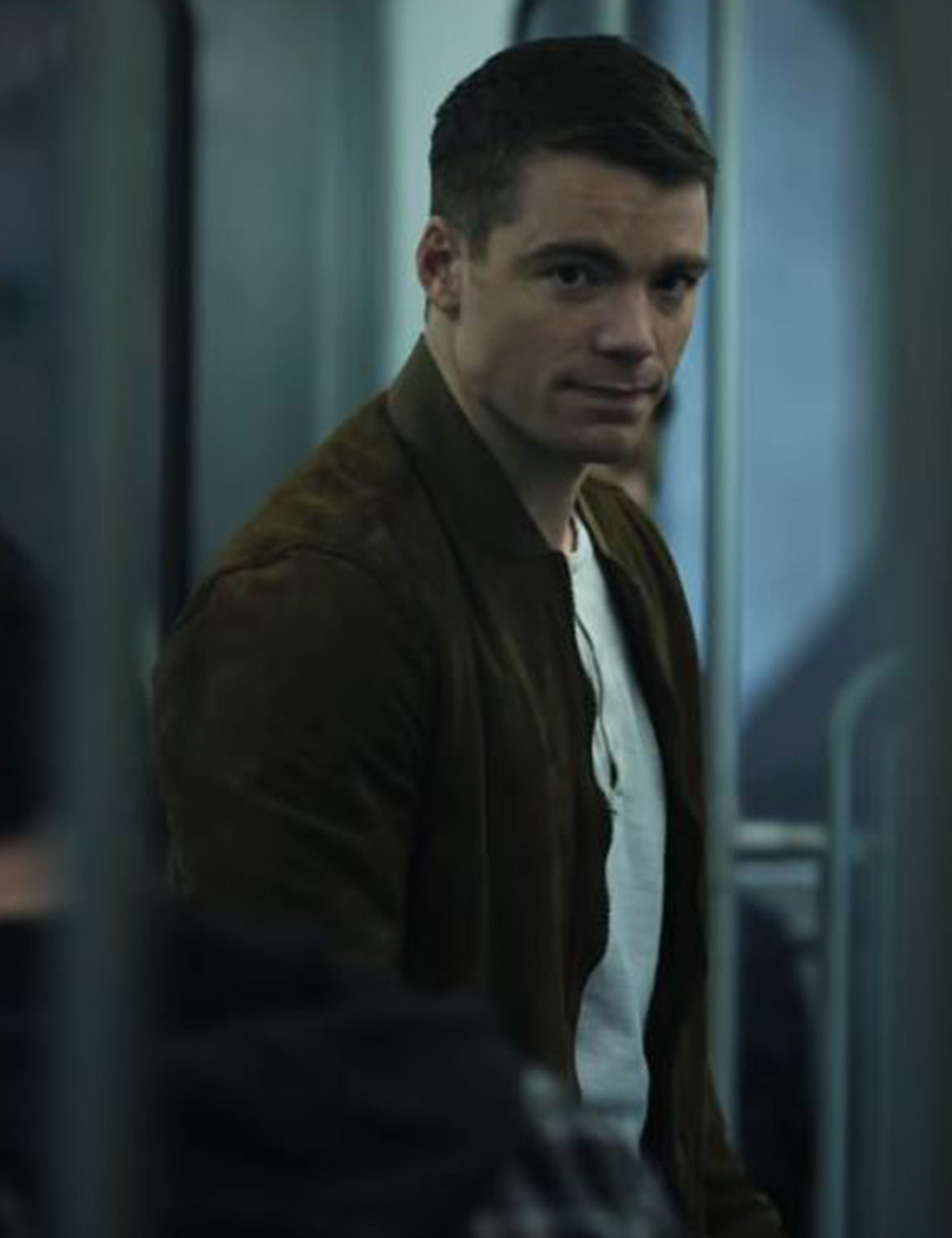 The Night Agent Gabriel Basso Brown Leather Jacket