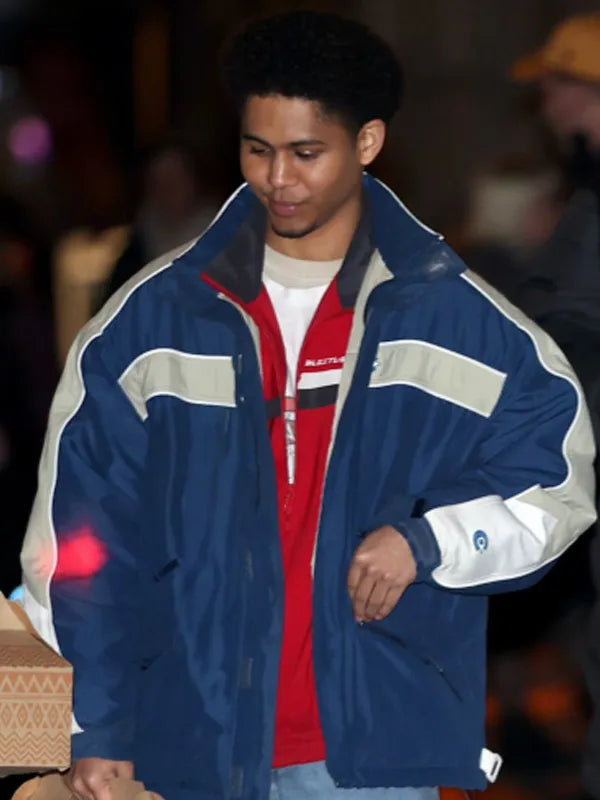 The Penguin Rhenzy Feliz Blue And White Jacket