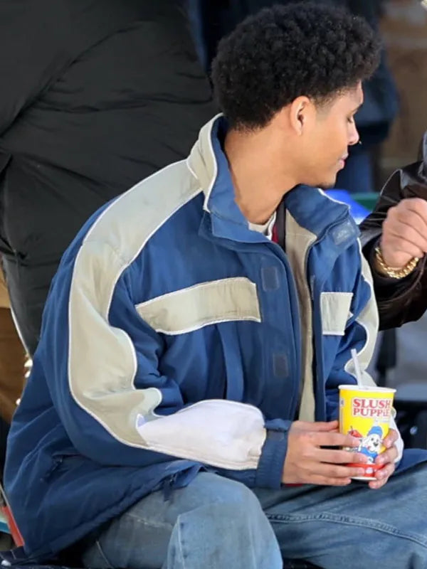 The Penguin Rhenzy Feliz Blue And White Jacket