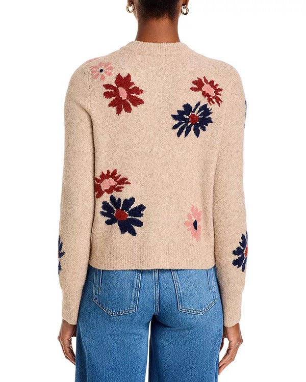 The Today Show 2024 Dylan Dreyer Brown Floral Cardigan